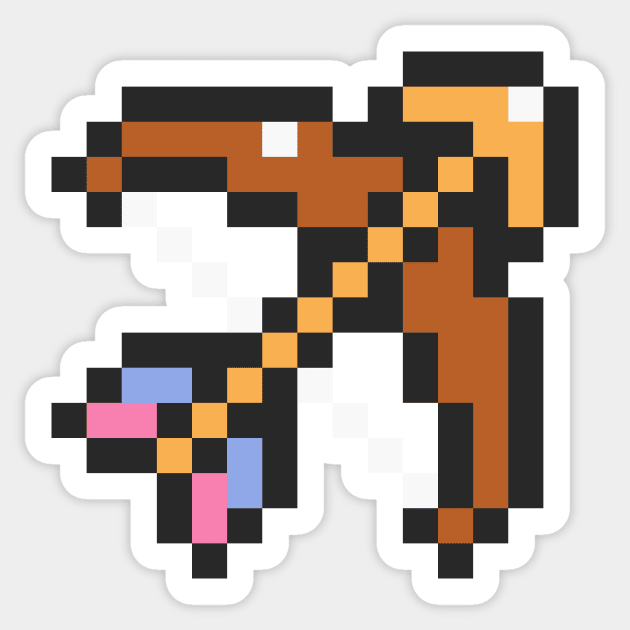 Bow and Arrow Sprite Sticker by SpriteGuy95